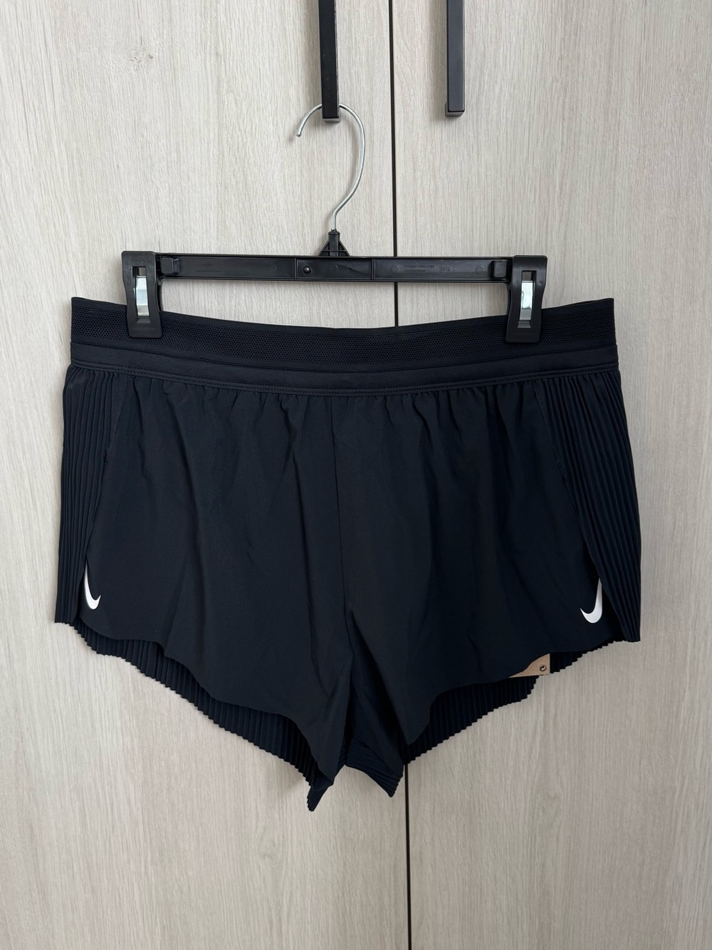 Nike AeroSwift Women's Dri-FIT Brief-Lined Running Shorts - Black - Large